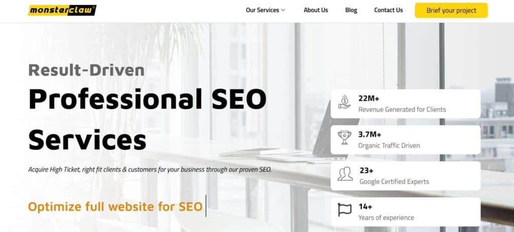 MonsterClaw LLC Professional seo service