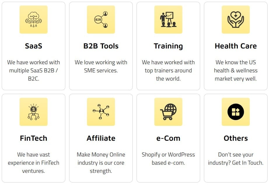 Industry specialization of MonsterClaw