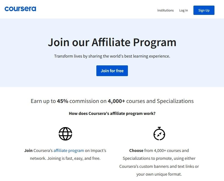 Coursera Affiliate Program