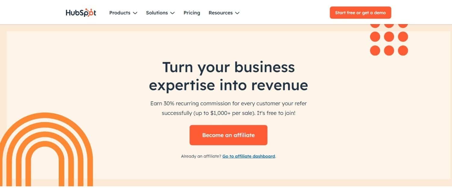HubSpot Affiliate Program
