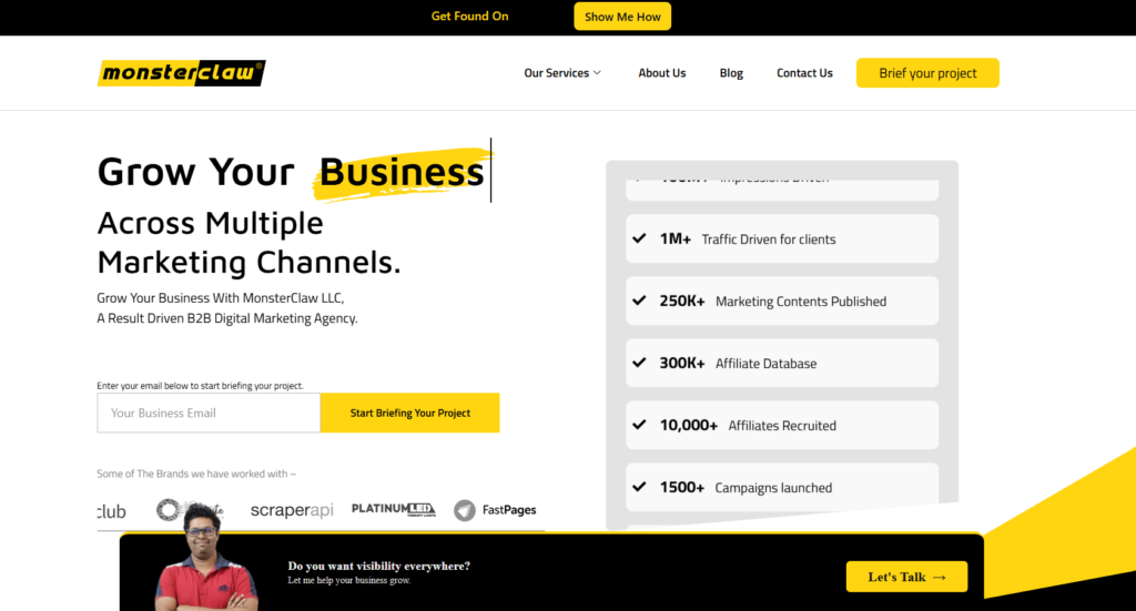 monsterclaw.com homepage