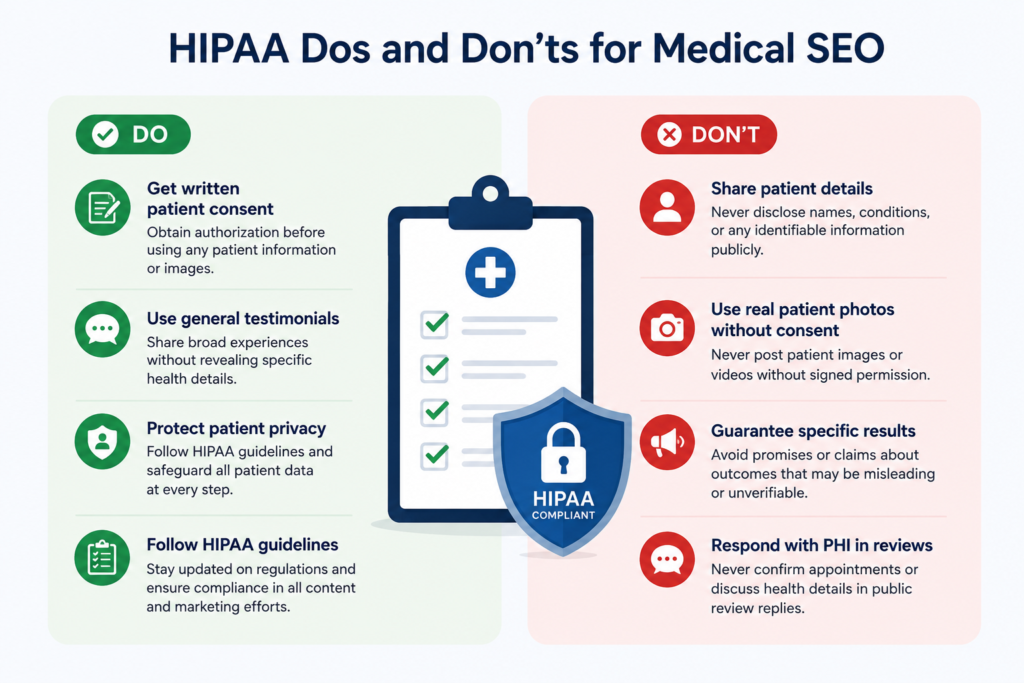 HIPAA Do's and Don'ts
