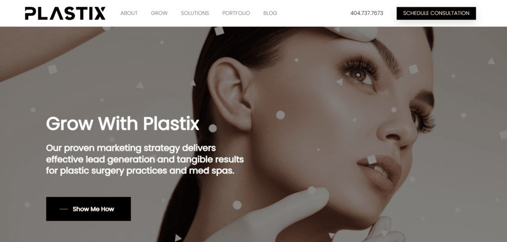 Plastix Marketing Website Homepage