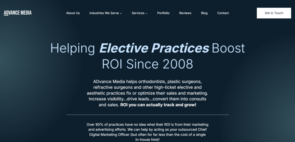 ADvance Media Webiste Homepage