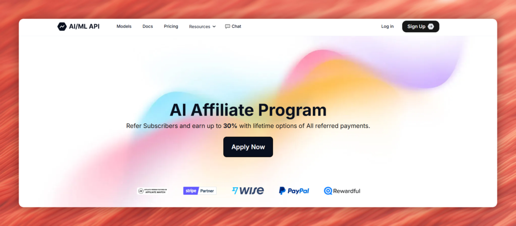 AI/ML API affiliate program