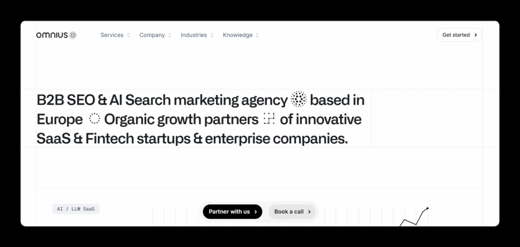 Omnius website homepage