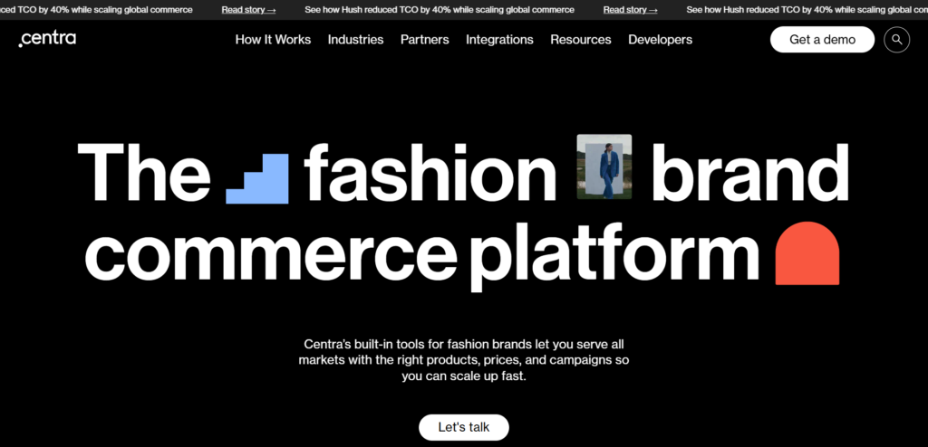 Centra Website Homepage