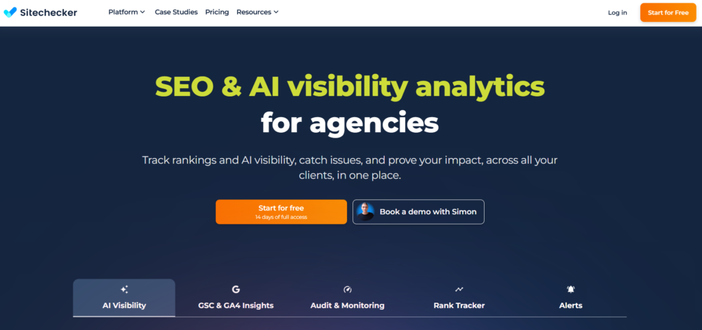 Sitechecker website home