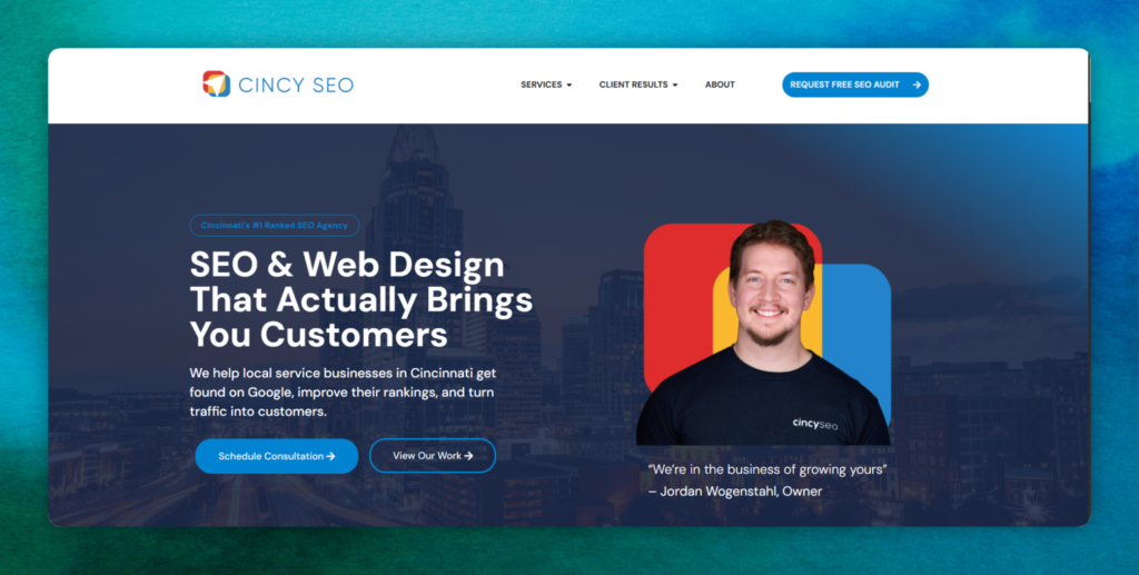 Cincy SEO website home