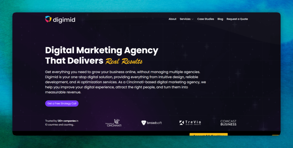 Digimid website home
