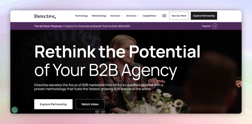 Directive Consulting website homepage