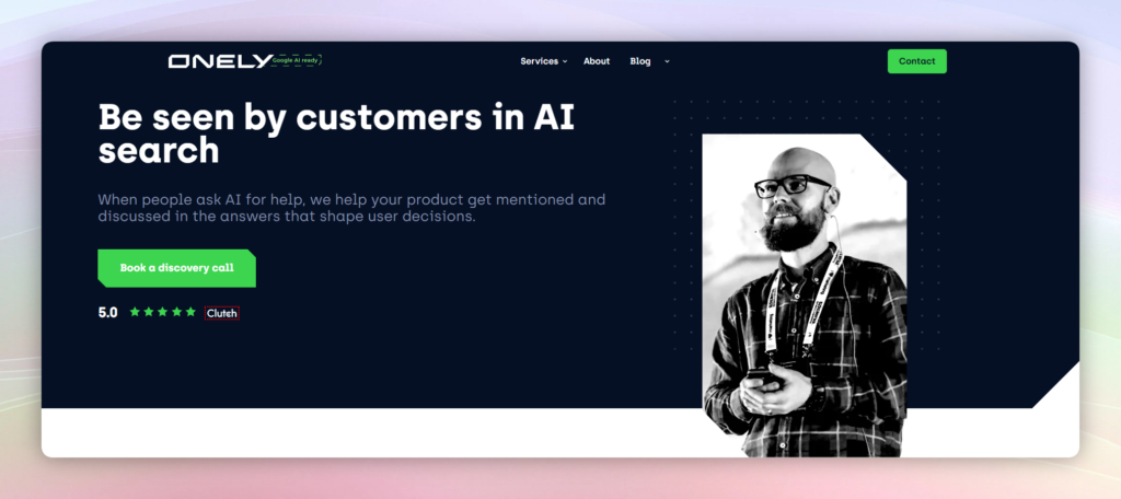 Onely website homepage