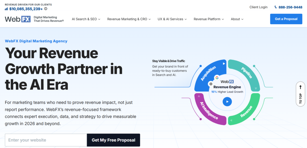 WebFX Website Homepage