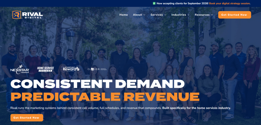 Rival Digital Website Homepage
