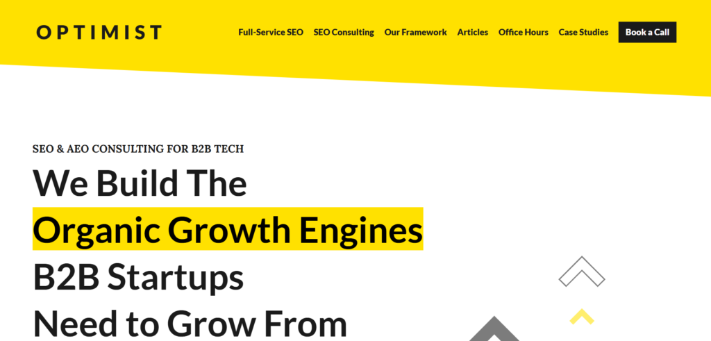 Optimist website homapage