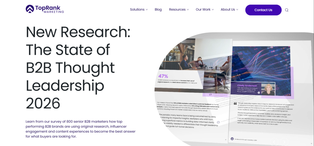 TopRank Marketing website homepage