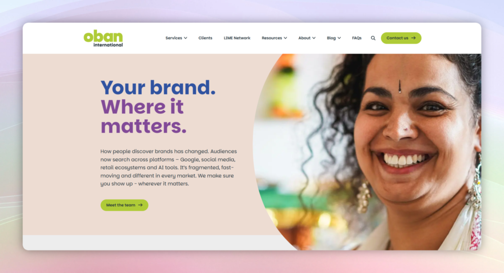 Oban International Website Home