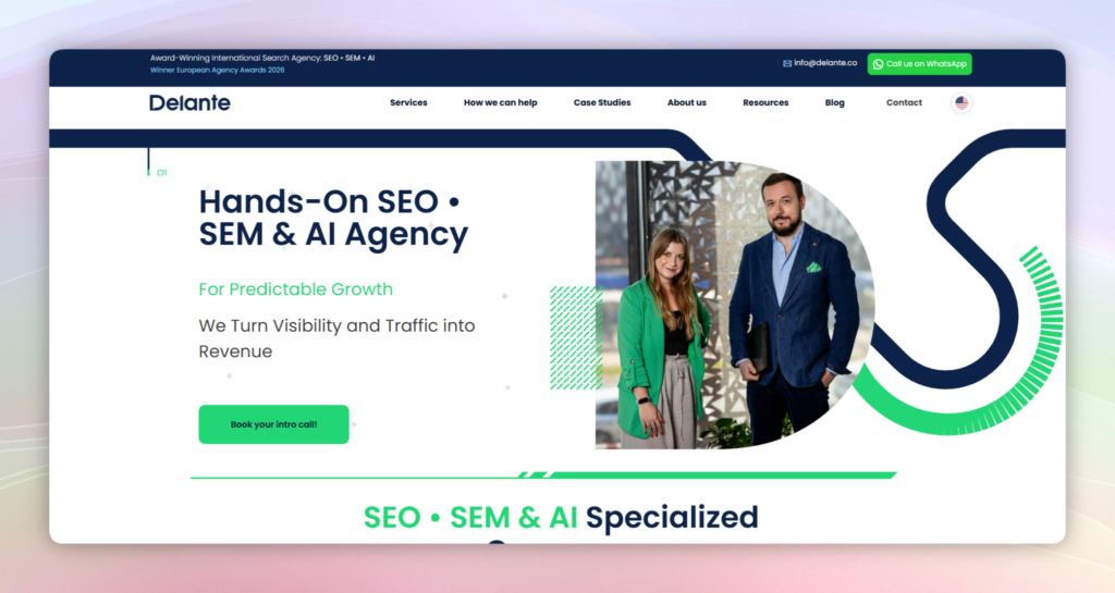 Delate Website Home