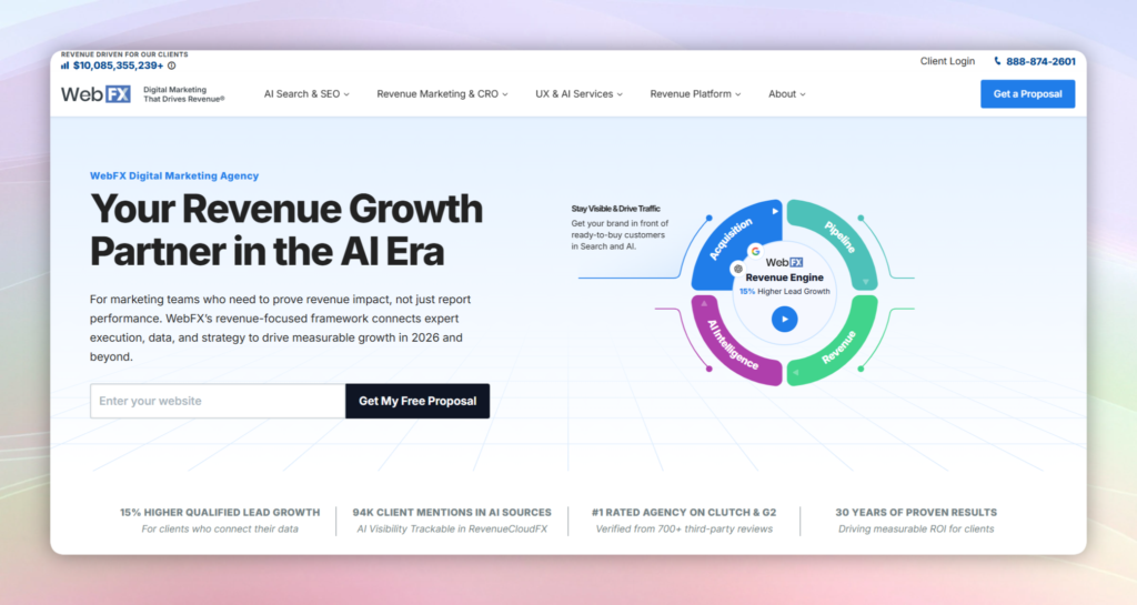 WebFX Website Home