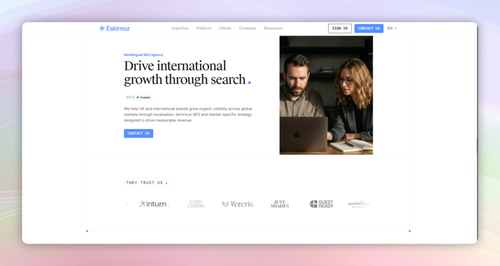 Eskimoz Website Home